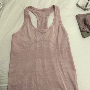 Lululemon light pink tank top!!